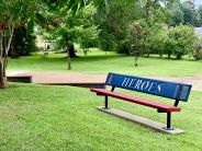 Veteran's Memorial Heroes Bench